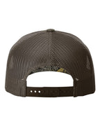 Rear View of Realtree Max-1/ Brown Five-Panel Printed Trucker Cap - 112PFP