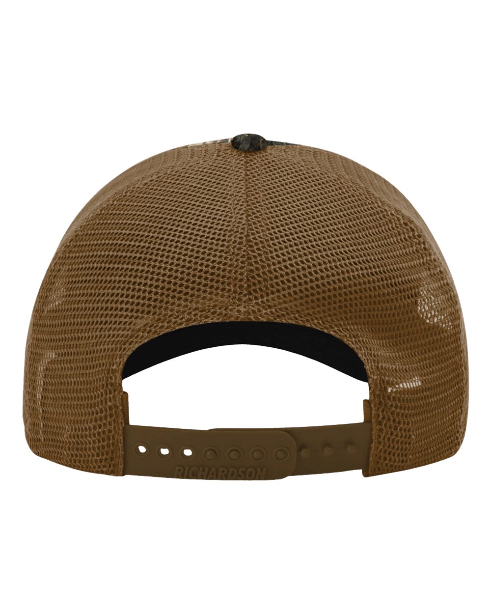 Rear View of Realtree Max 7/ Buck Garment Washed Printed Trucker Cap - 111P