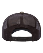 Rear View of Realtree Max7/ Brown Retro Trucker Cap - 6606