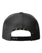 Rear View of Realtree Original/ Black Five-Panel Printed Trucker Cap - 112PFP