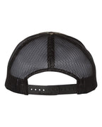 Rear View of Realtree Original/ Black Printed Trucker Cap - 112P