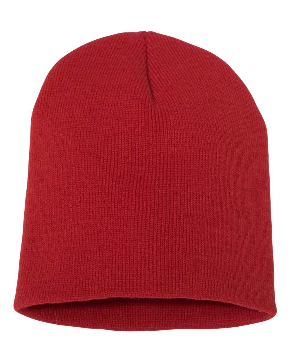 Rear View of Red 8 1/2" Beanie - 1500KC