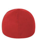 Rear View of Red Cotton Blend Cap - 6277