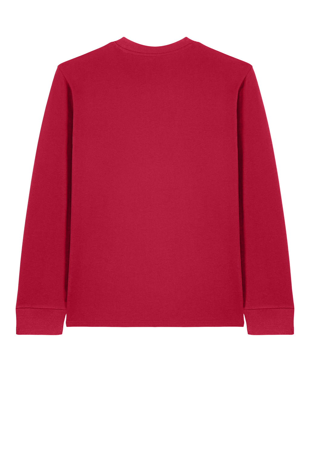 Rear View of Red Stanley/Stella Unisex Creator 2.0 Long Sleeve Tee SXU022
