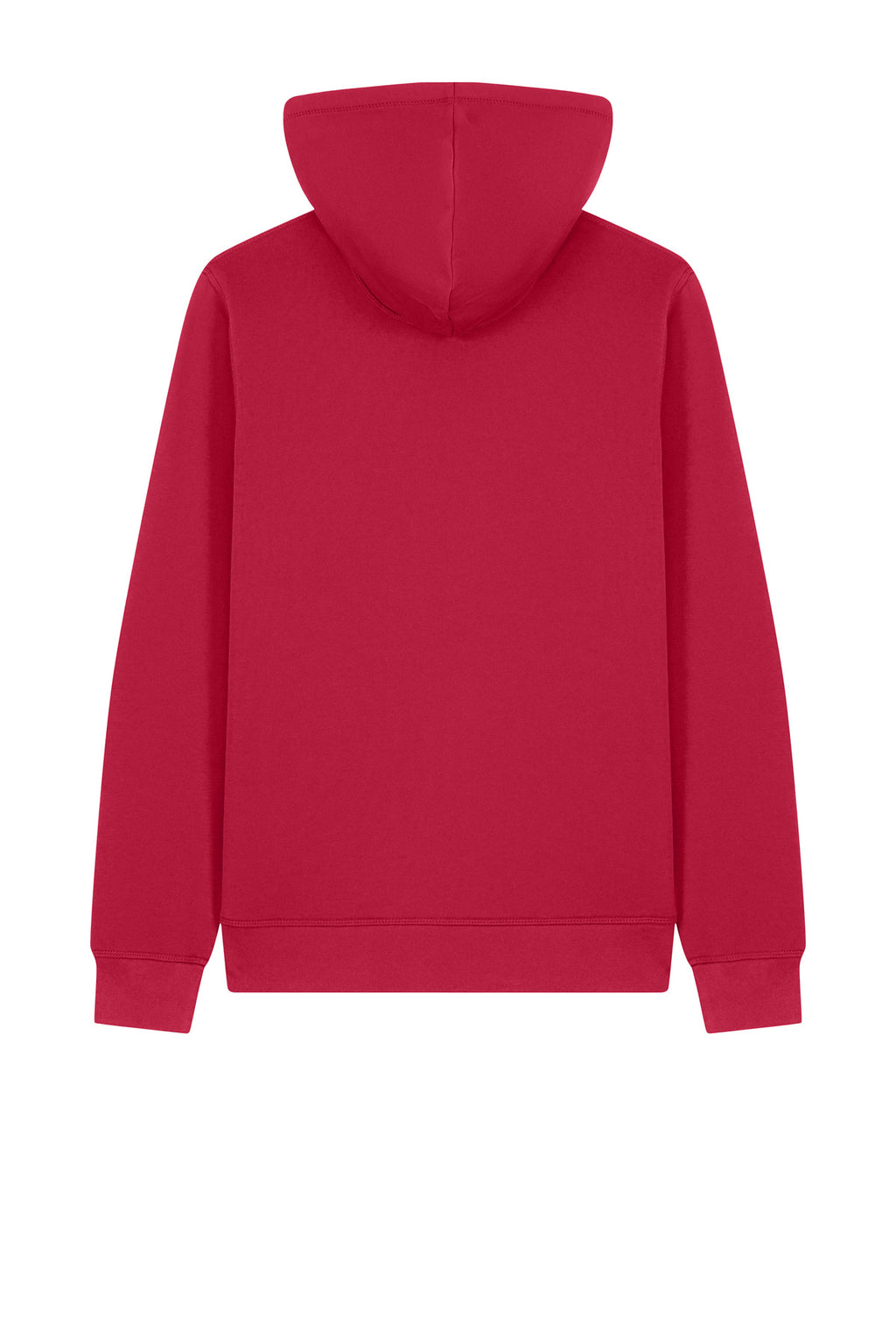 Rear View of Red Stanley/Stella Unisex Mixer Full-Zip Hooded Sweatshirt SXU011