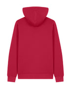 Rear View of Red Stanley/Stella Unisex Mixer Full-Zip Hooded Sweatshirt SXU011