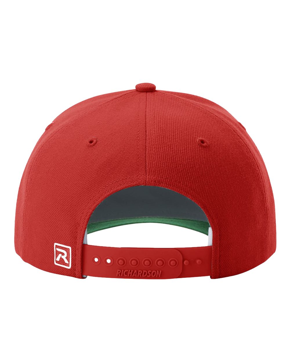 Rear View of Red Surge Snapback Cap - 512