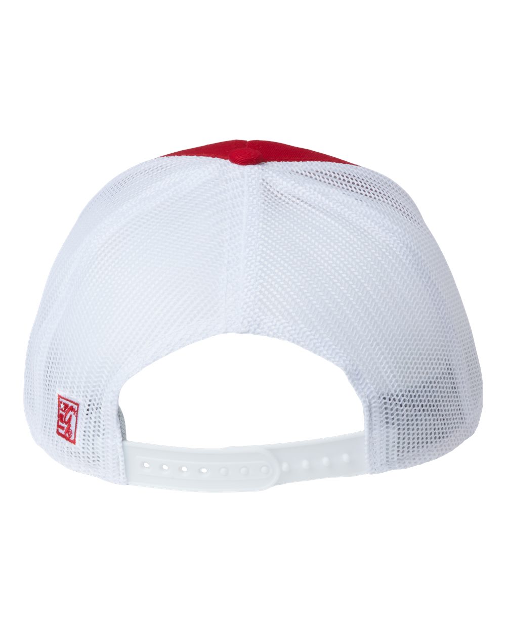 Rear View of Red/ White Everyday Trucker Cap - GB452E