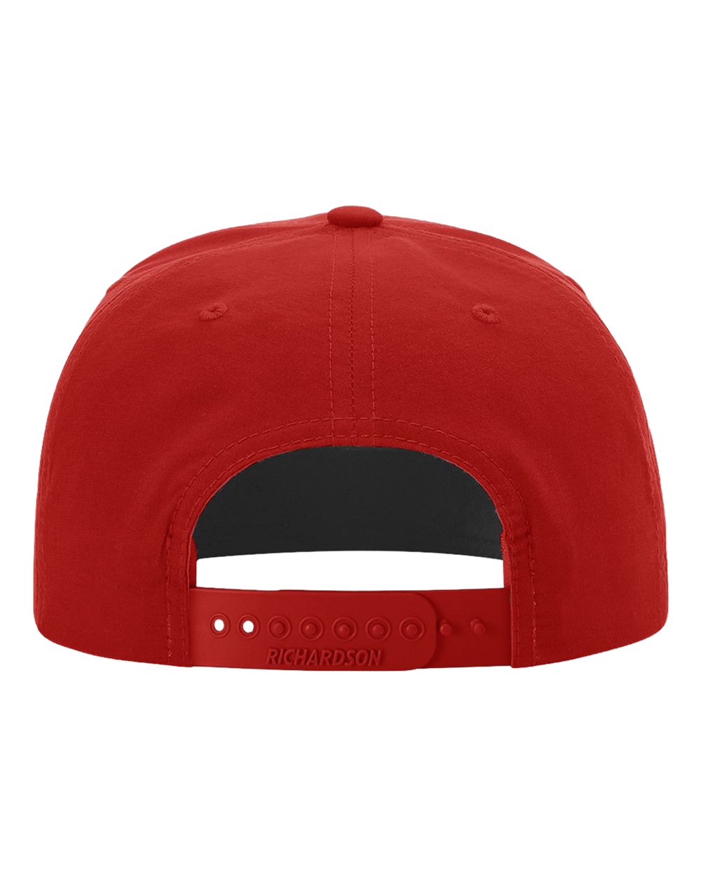 Rear View of Red/ White Umpqua Snapback Cap - 256