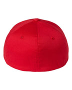 Rear View of Red Youth Cotton Blend Cap - 6277Y