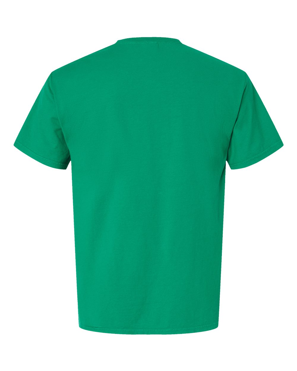 Rear View of Rich Green Grass Garment-Dyed T-Shirt - GDH100