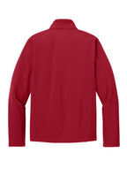 Rear View of Rich Red Port Authority Core Soft Shell Jacket. J317