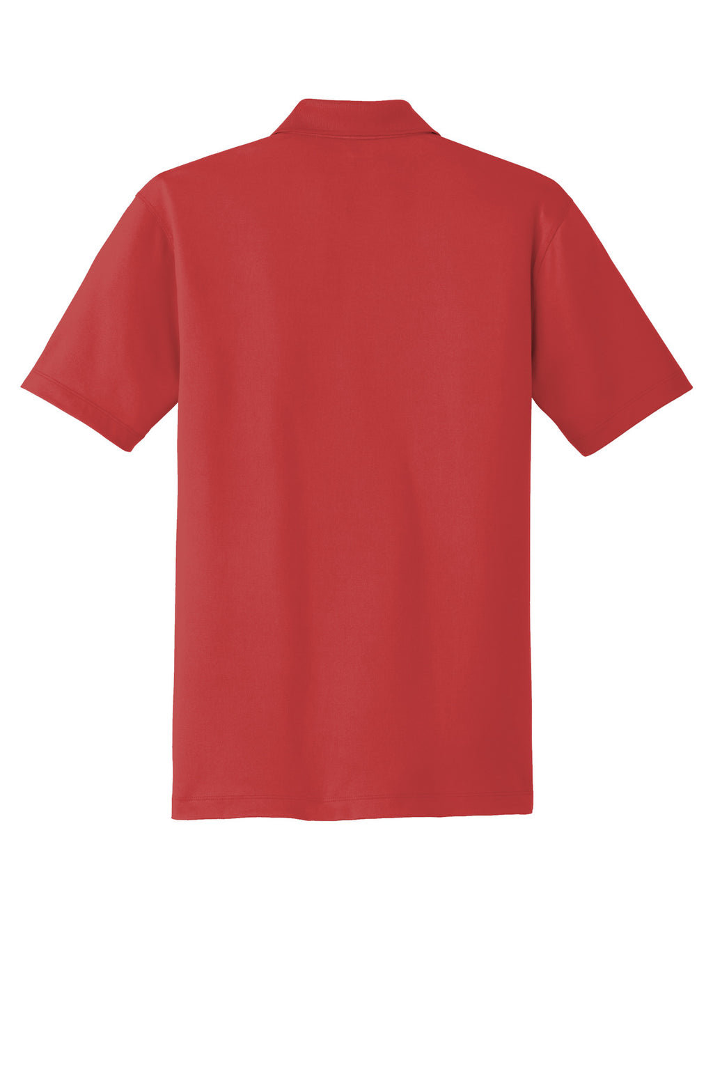 Rear View of Ripped Red OGIO Metro Polo. OG130