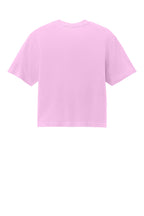 Rear View of RoseQuartz Comfort Colors Women's Heavyweight Boxy Tee 3023CL
