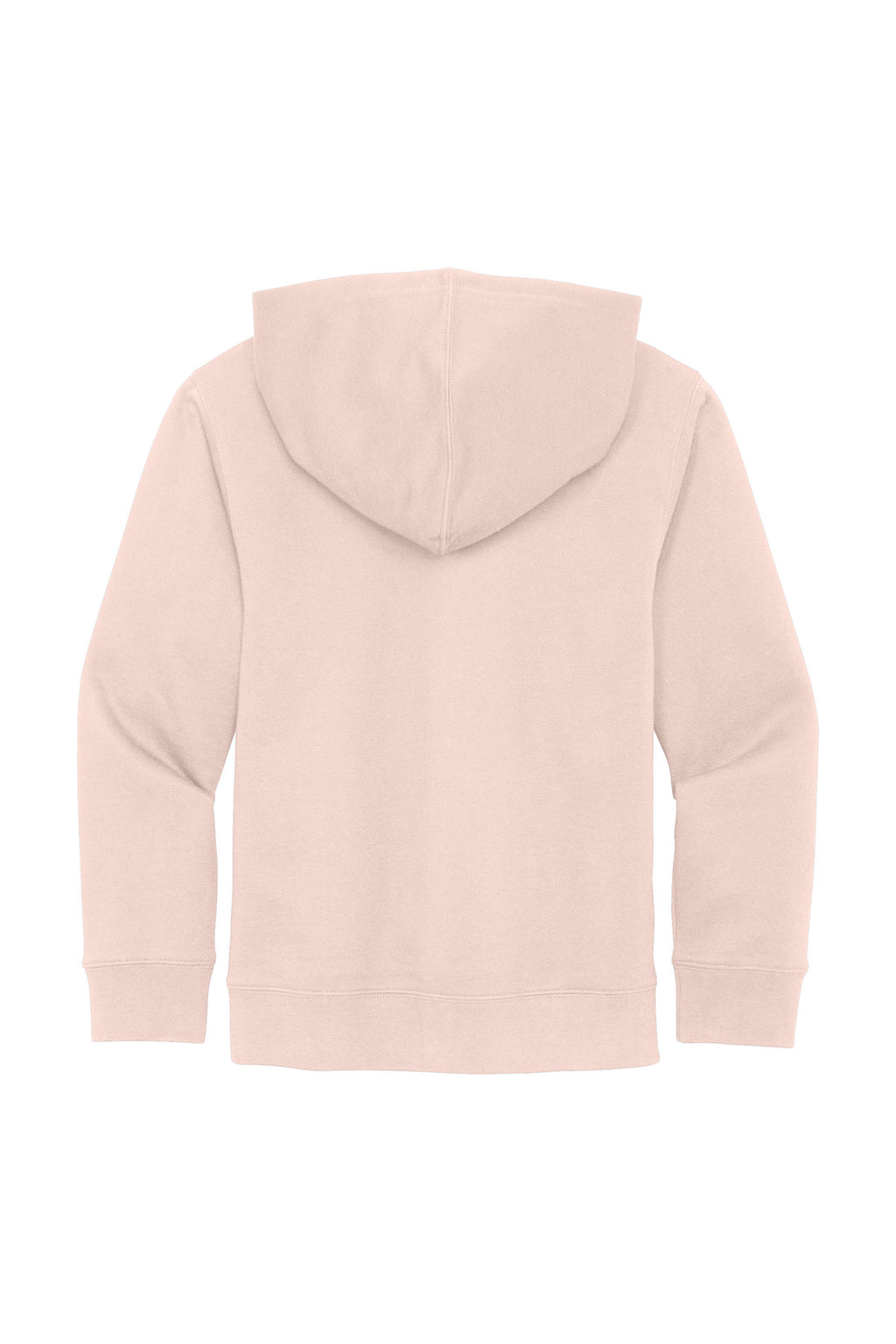 Rear View of Rosewater Pink District Youth V.I.T. Fleece Hoodie DT6100Y