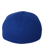 Rear View of Royal Blue Cool & Dry Piqué Mesh Cap - 6577CD