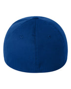 Rear View of Royal Blue Cotton Blend Cap - 6277