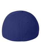 Rear View of Royal Blue Wool-Blend Cap - 6477