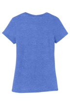Rear View of Royal Frost District Women's Perfect Tri Tee. DM130L