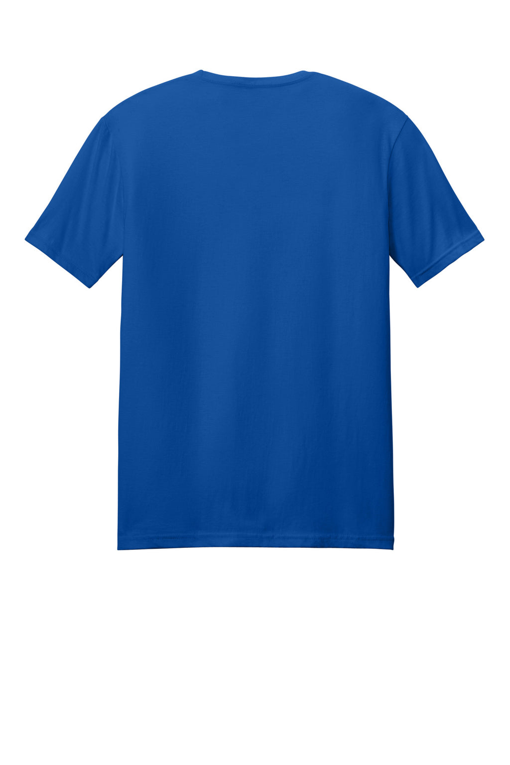 Rear View of Royal Gildan Softstyle T-Shirt. 64000