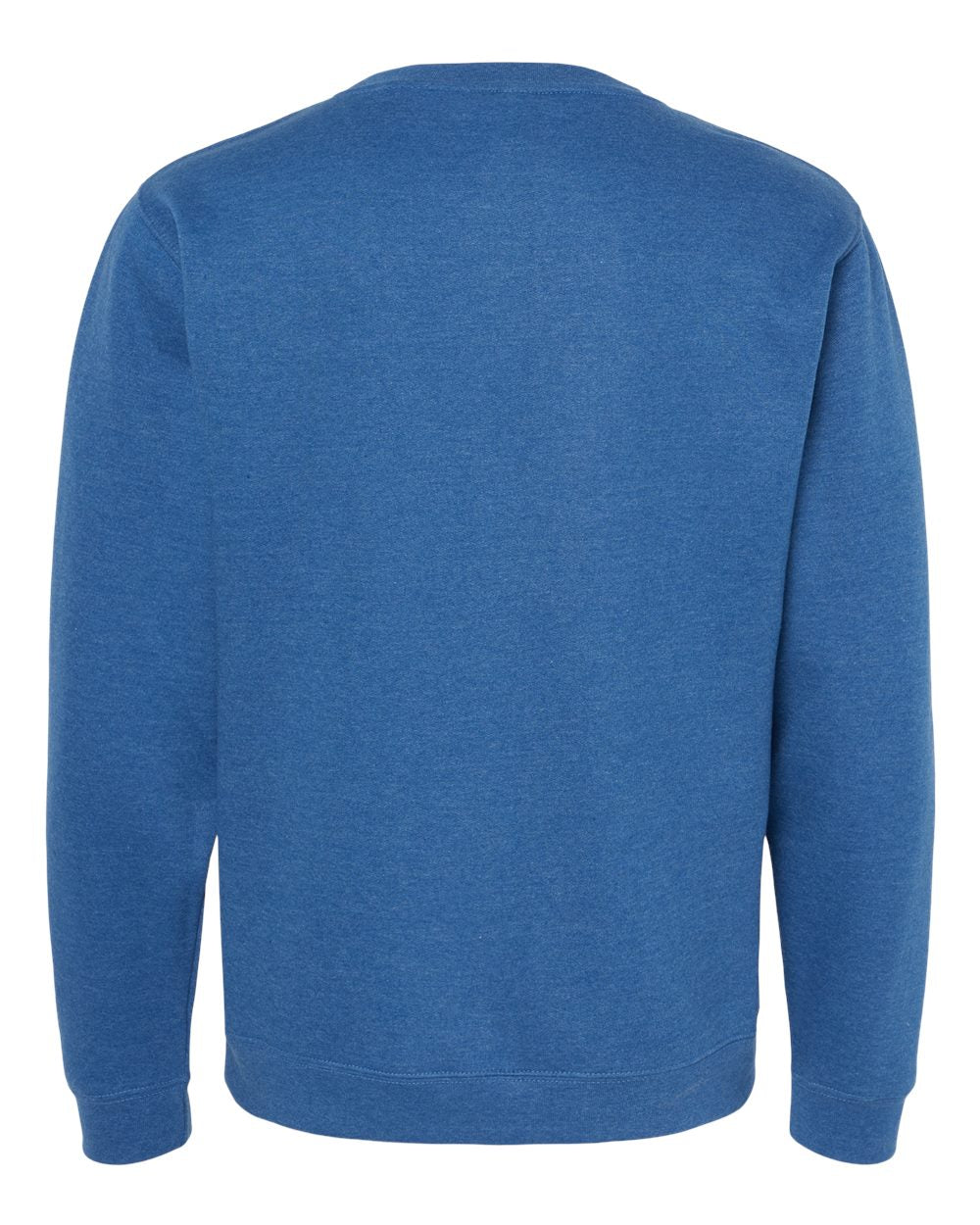 Rear View of Royal Heather Midweight Crewneck Sweatshirt - SS3000