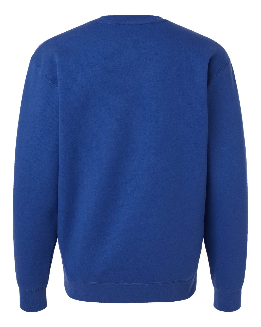 Rear View of Royal Heavyweight Crewneck Sweatshirt - IND3000