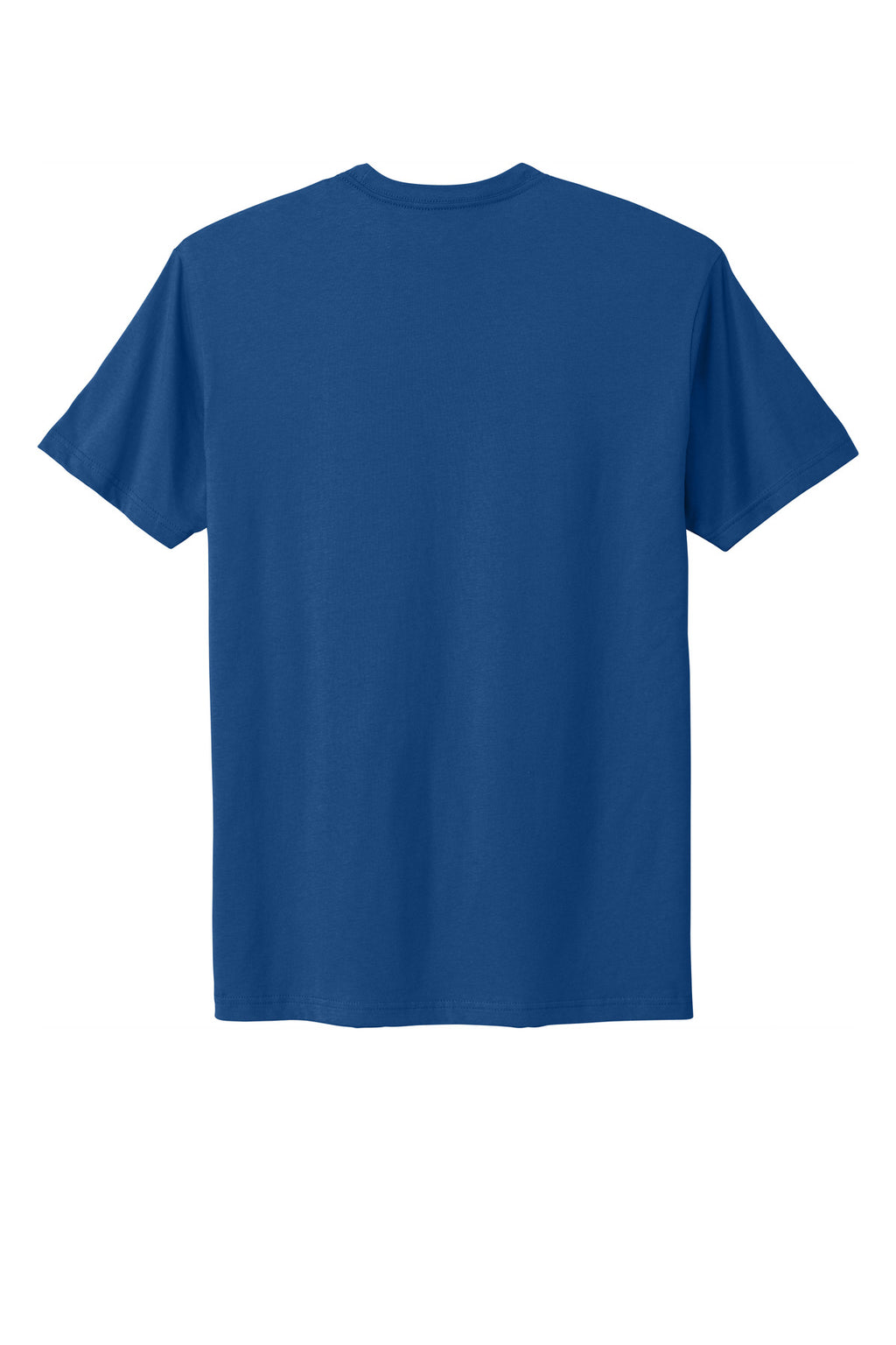 Rear View of Royal Next Level Apparel Adult Cotton Tee. NL3600