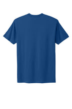 Rear View of Royal Next Level Apparel Adult Cotton Tee. NL3600