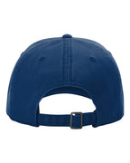 Rear View of Royal Peach Twill Dad Hat - 326