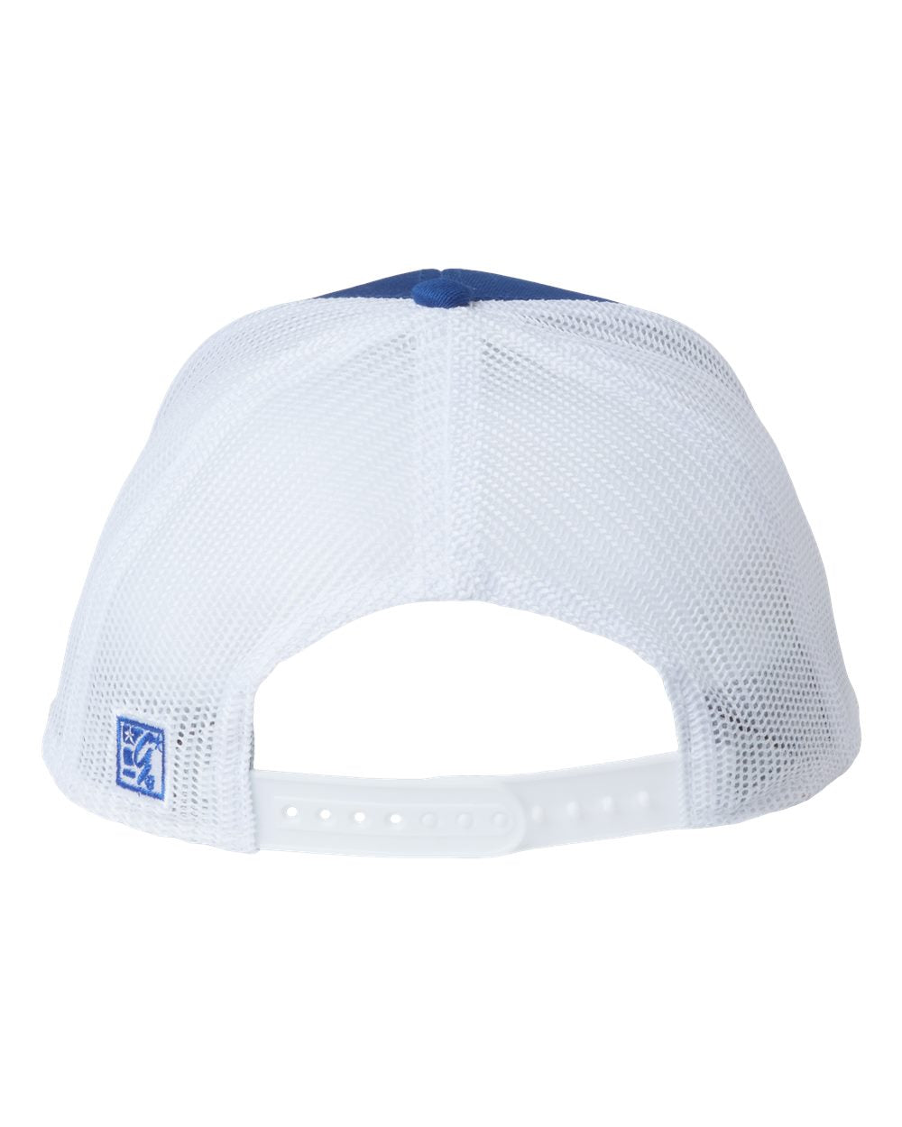 Rear View of Royal/ White Everyday Trucker Cap - GB452E
