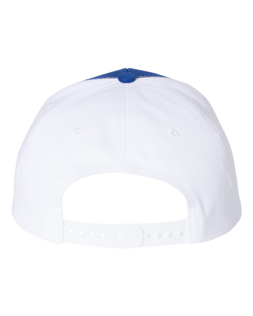 Rear View of Royal/ White Twill Back Trucker Cap - 312
