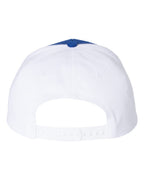 Rear View of Royal/ White Twill Back Trucker Cap - 312