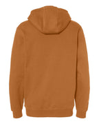 Rear View of Saddle Woodland Fleece Hooded Pullover - 7035