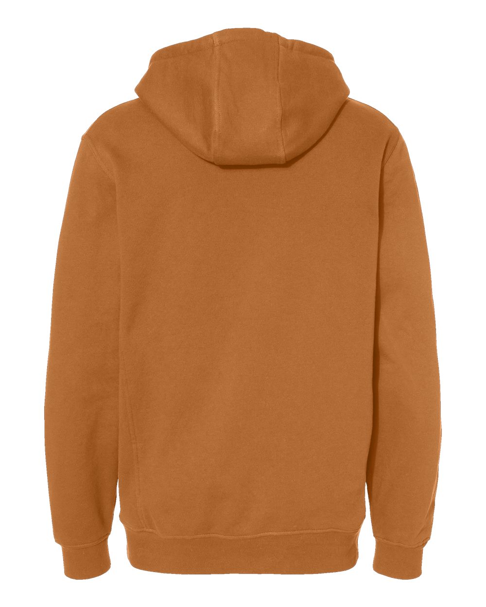 Rear View of Saddle Woodland Fleece Hooded Pullover - 7035