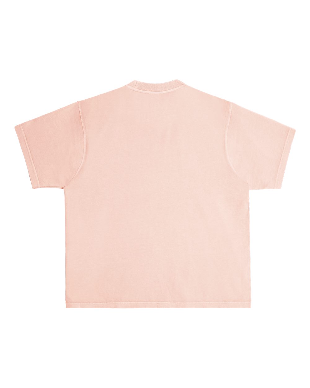 Rear View of Salmon Urban Heavyweight T-Shirt - LS16005