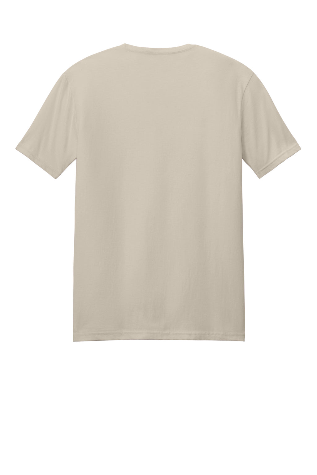 Rear View of Sand Gildan Softstyle T-Shirt. 64000