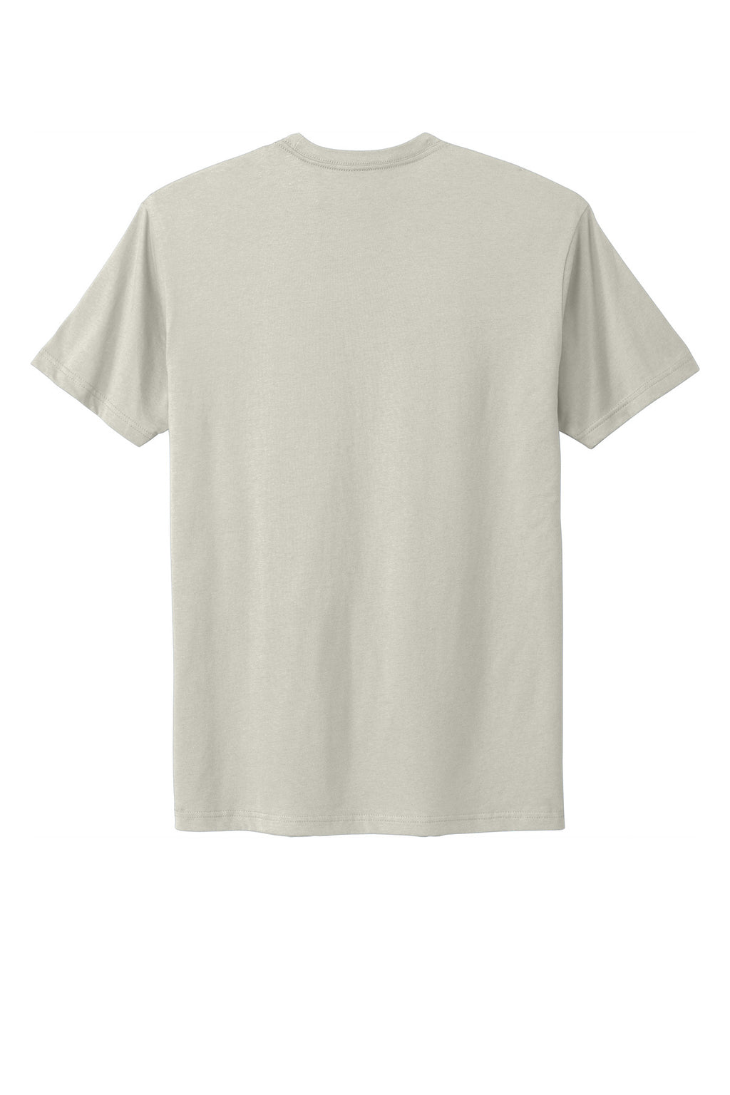 Rear View of Sand Next Level Apparel Adult Cotton Tee. NL3600