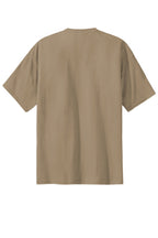 Rear View of Sand Port & Co Essential Tee. PC61