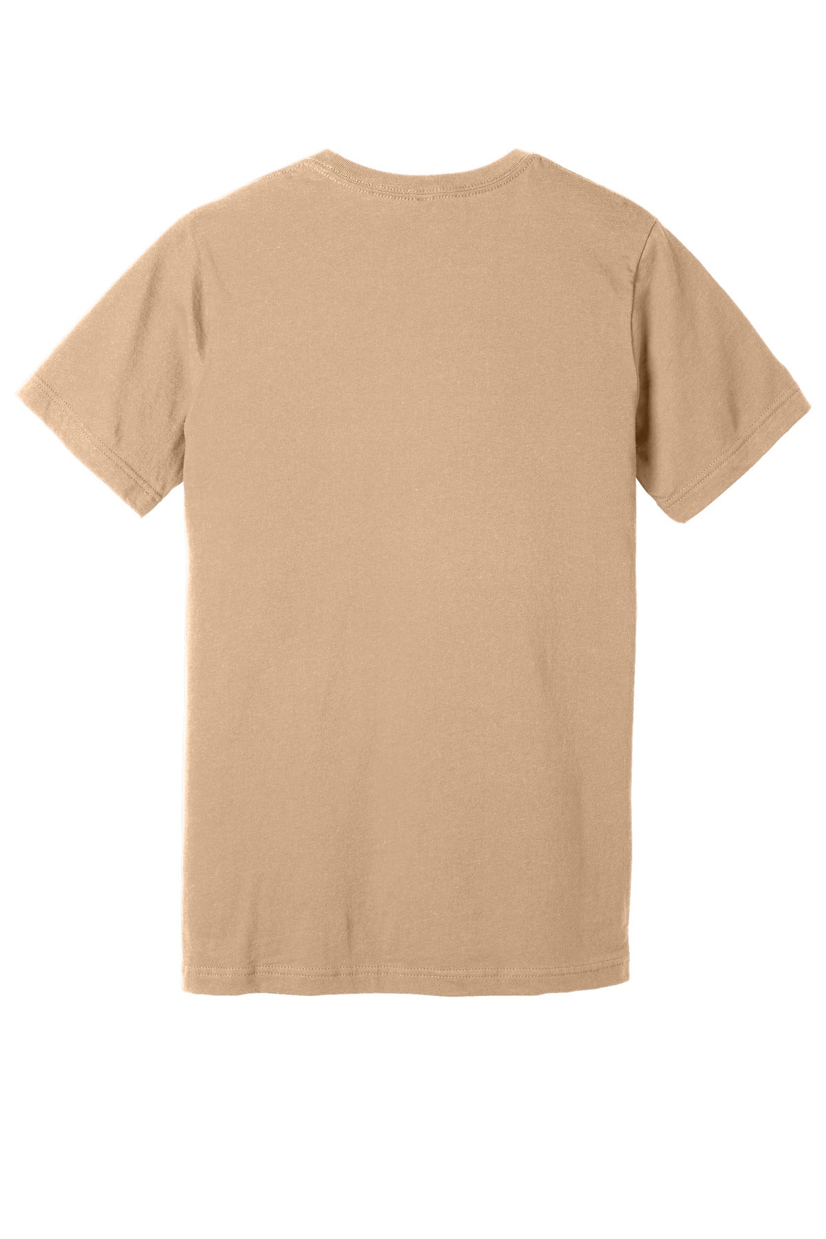 Rear View of SandDune BELLA+CANVAS Unisex Jersey Short Sleeve Tee. BC3001