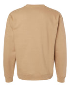 Rear View of Sandstone Midweight Crewneck Sweatshirt - SS3000