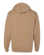 Rear View of Sandstone Midweight Hooded Sweatshirt - SS4500