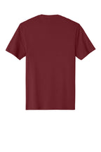Rear View of Sangria District Perfect Weight Tee. DT104