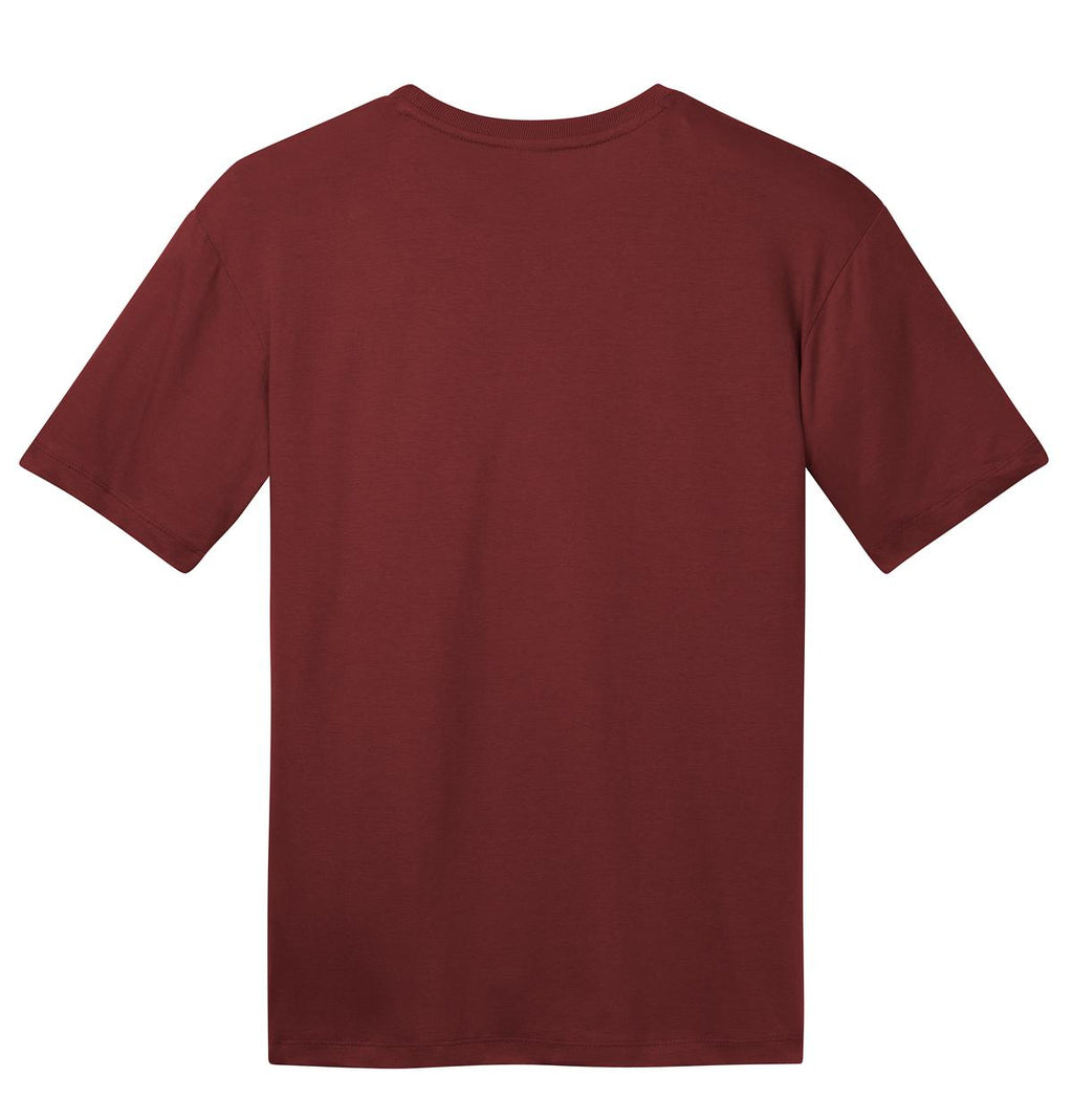 Rear View of Sangria District Perfect Weight Tee. DT104