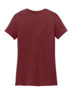 Rear View of Sangria District Women's Perfect Weight Tee. DM104L