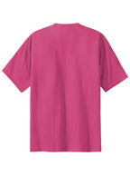 Rear View of Sangria Port & Co Essential Tee. PC61
