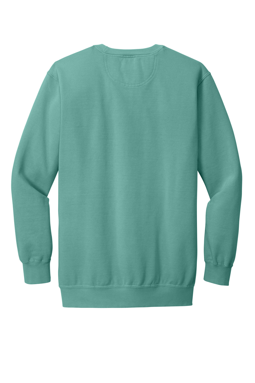 Rear View of Seafoam COMFORT COLORS Ring Spun Crewneck Sweatshirt. 1566