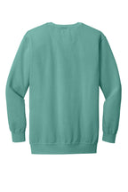Rear View of Seafoam COMFORT COLORS Ring Spun Crewneck Sweatshirt. 1566