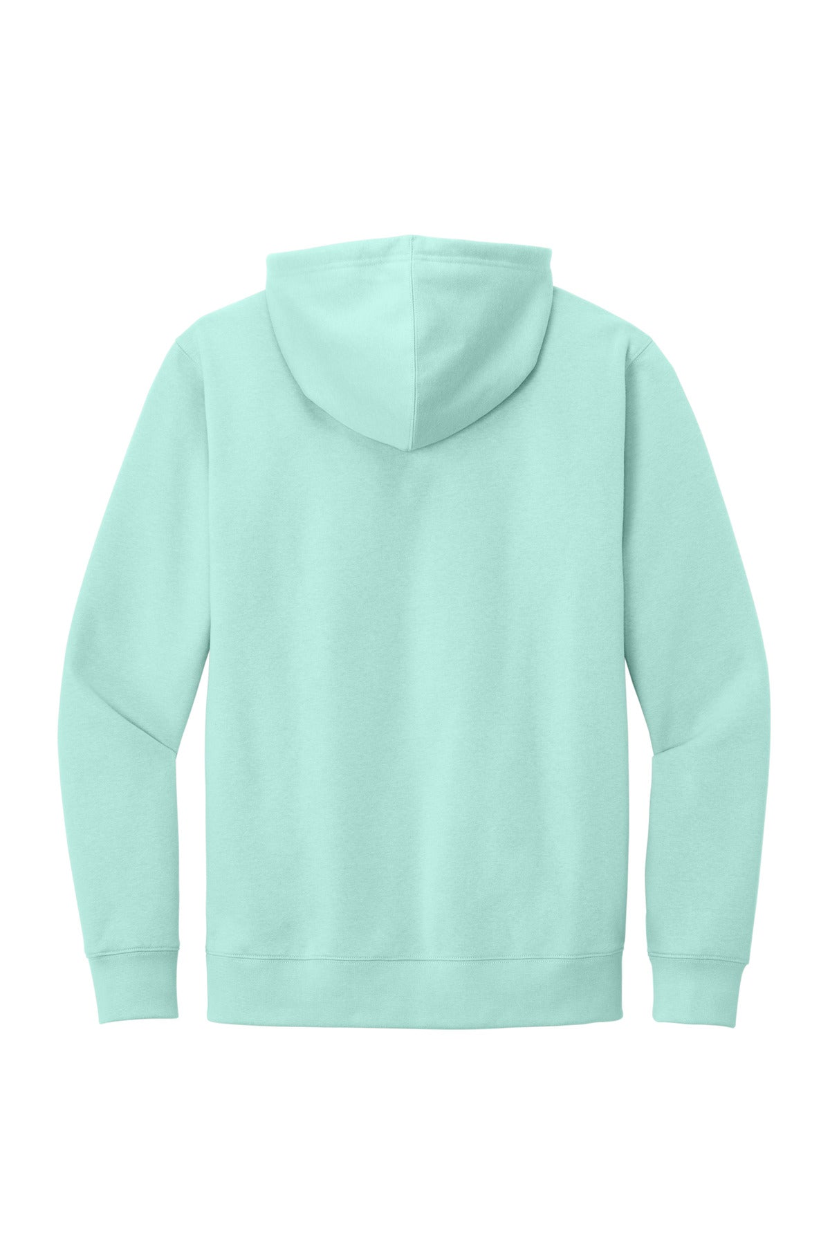 Rear View of SeaMist District V.I.T. Fleece Hoodie DT6100