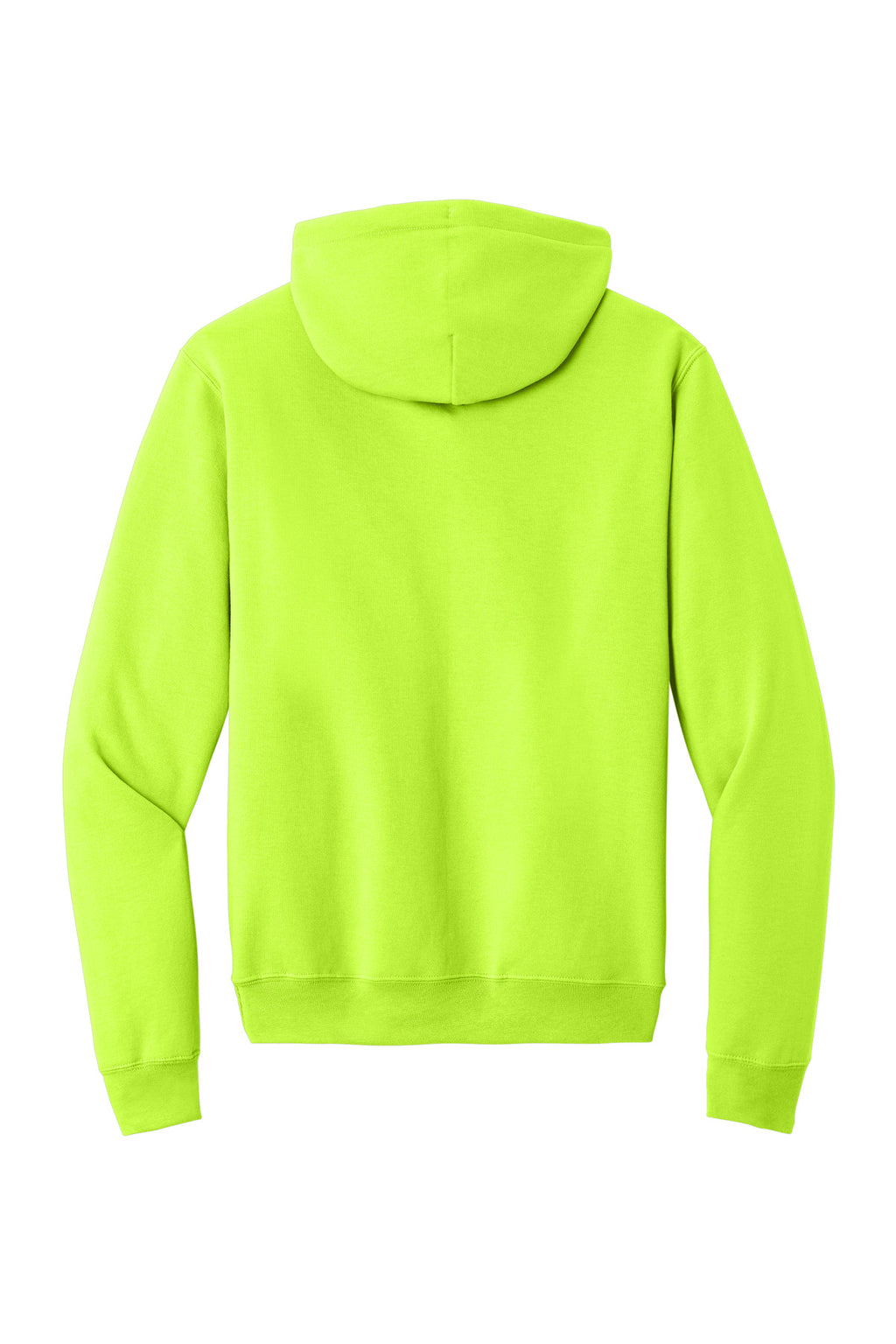 Rear View of SGreen Port & Co Core Fleece Pullover Hooded Sweatshirt. PC78H