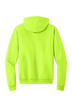 Rear View of SGreen Port & Co Core Fleece Pullover Hooded Sweatshirt. PC78H
